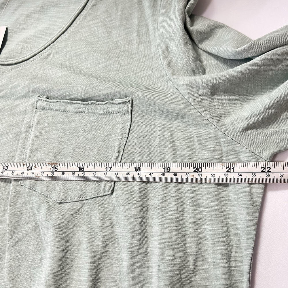 Soft Surroundings Women’s Henley Top Long-Sleeve T-Shirt XL Green Lightweight - Picture 8 of 10